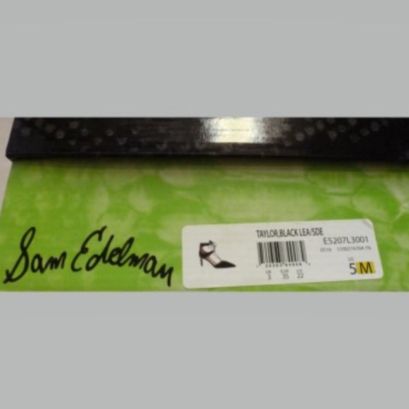 Sam Edelman 5M Black Lace up Pump